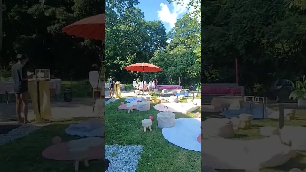 setting up for shay's party