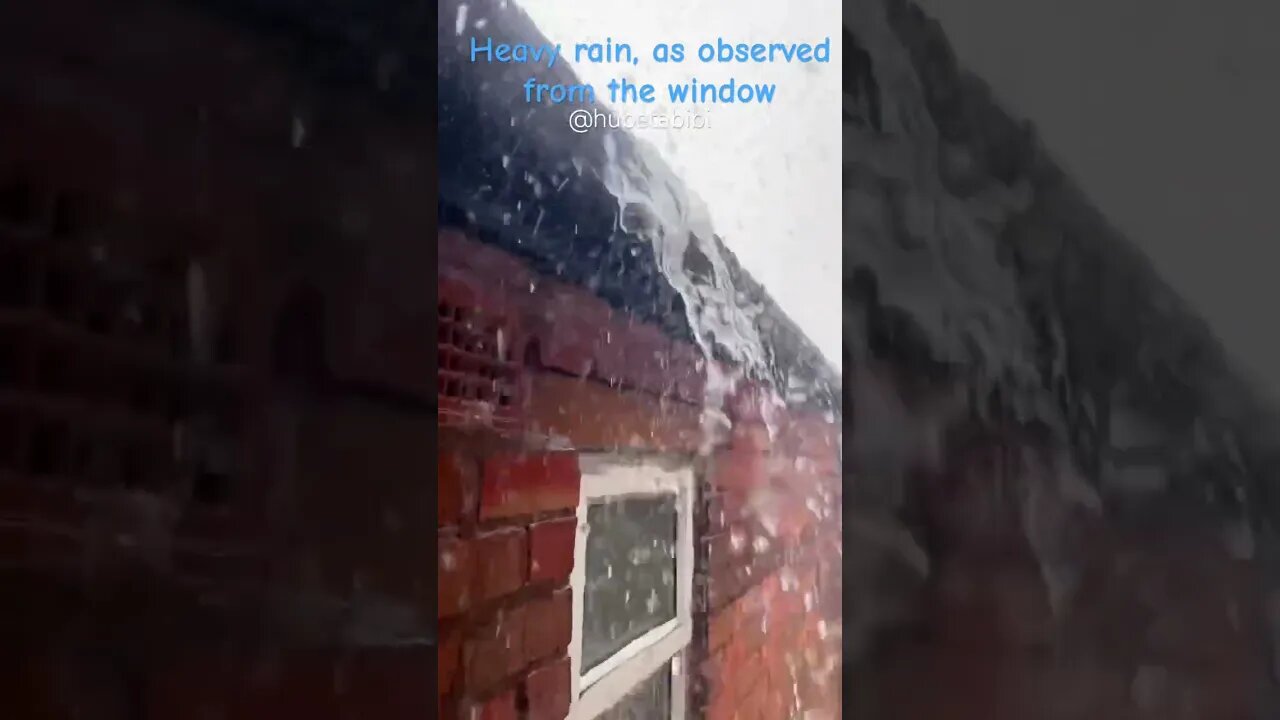Heavy Rain, as observed from the window