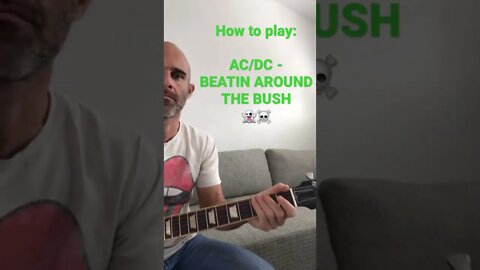 How To Play - Beatin Around The Bush by AC/DC on Guitar #short