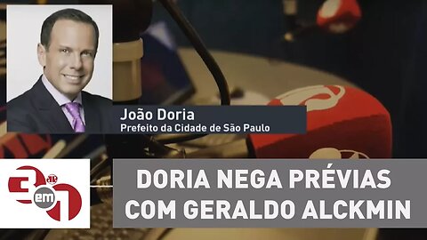 João Doria nega prévias com Geraldo Alckmin para concorrer à Presidência pelo PSDB