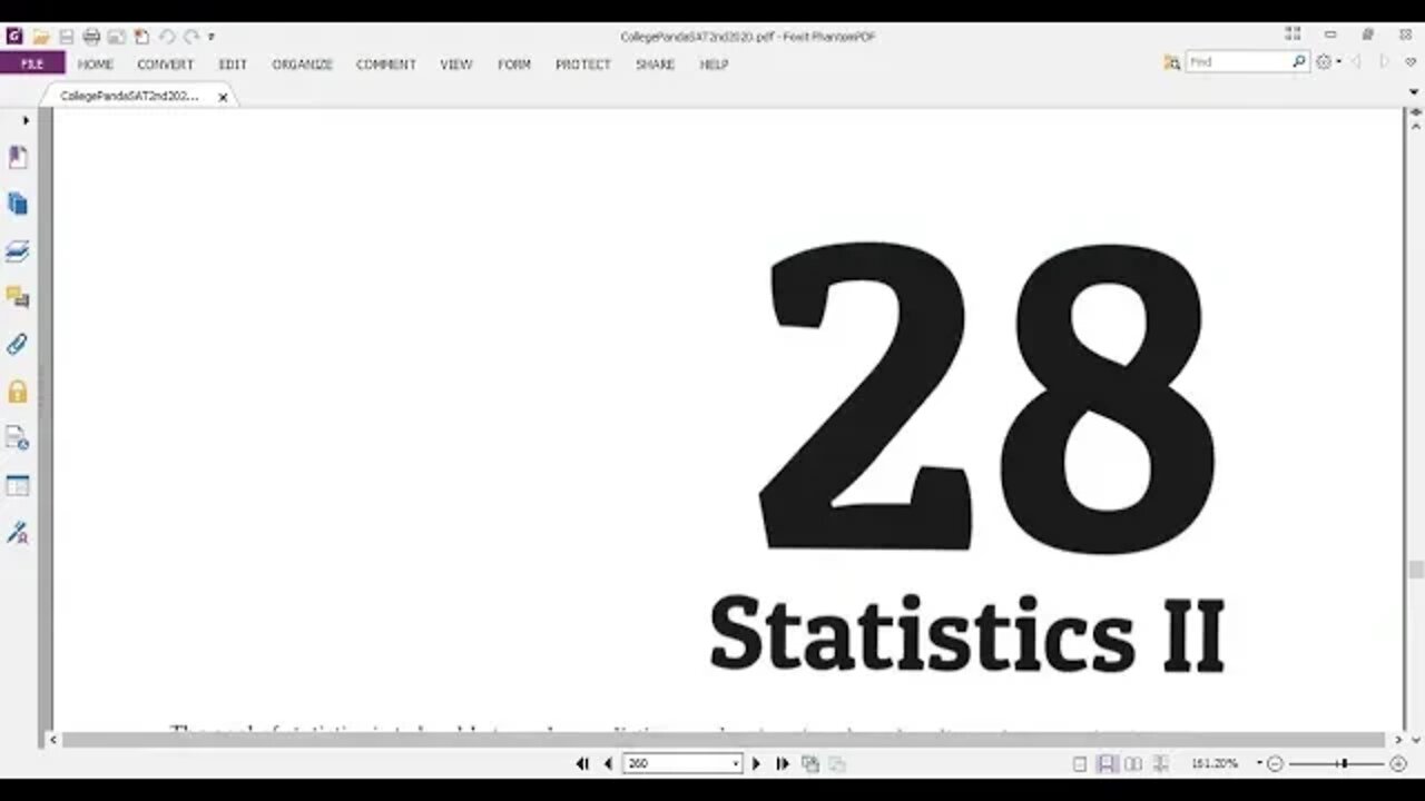 Chapter 28:Part 1 (STATISTICS 2: Q1 up to Q9) , #Panda #SAT #EST Exercise 2nd Edition