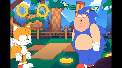 Sonic no Family guy - família da pesada