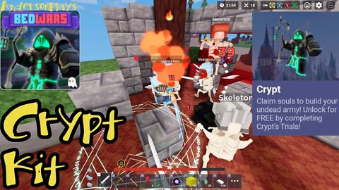 AndersonPlays Roblox BedWars 🎃 [HALLOWEEN!] Update - New Crypt Kit Gameplay