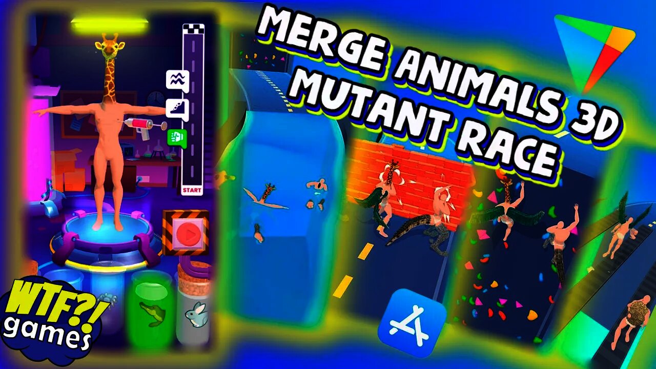 Merge Animals 3D Mutant race 🦒🐊🕷 Part 4 lvl 4-6 - || - All Levels Gameplay (iOS & Android)