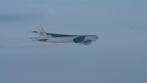 B-52H Stratofortress Conduct Flight Operations over the Arctic Ocean