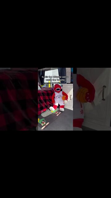 Why go to the Toronto Raptors game when you can watch in the camper van?