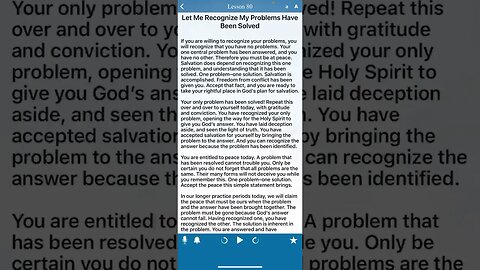 Lesson 80 A Course In Miracles Let me recognize my problems have already been solved #acim #awakened