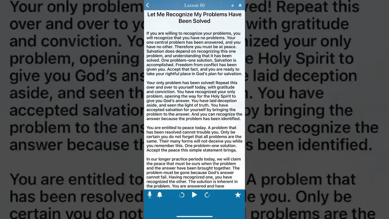 Lesson 80 A Course In Miracles Let me recognize my problems have already been solved #acim #awakened