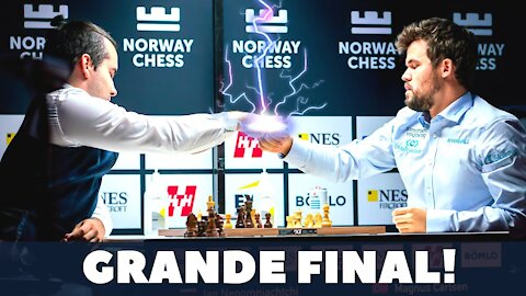 Sextou, EMOÇÃO na GRANDE FINAL! Nepo x Magnus Carlsen, Norway Chess 2021 #sextou #xadrez