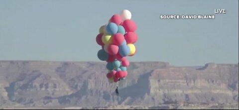 David Blaine pulls another dangerous stunt