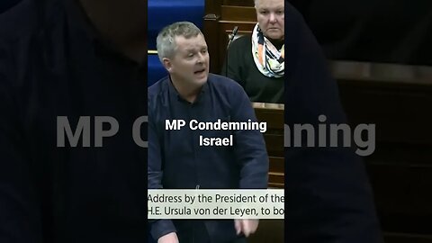 Irish MP Calling Out HYPOCRITICAL EU on Israel Apartheid On Palestine.