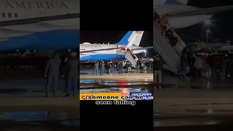 Did Joe Biden just fall off Airforce ones? #memes #viral #biden #ukraine #Poland