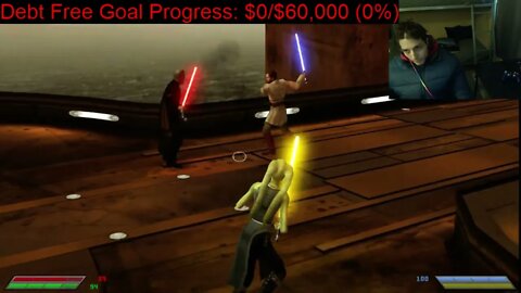 Obi Wan Kenobi VS Count Dooku In A Battle With Live Commentary In Star Wars Jedi Knight Jedi Academy