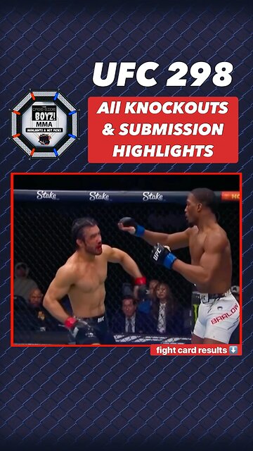 UFC 298 KNOCKOUT HIGHLIGHTS & fight card RESULTS ⬇️