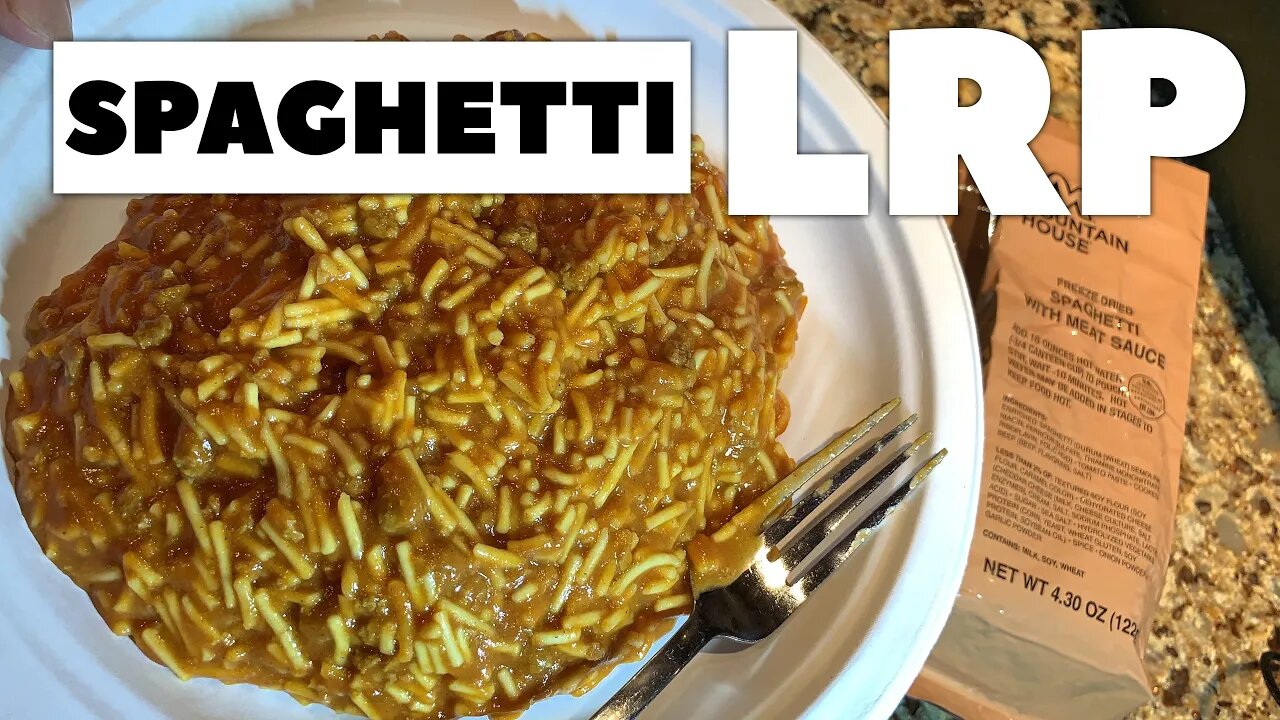 Mountain House Spaghetti Meal Cold Weather (MCW) LRP Review