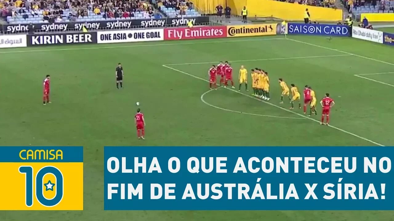 INCRÍVEL! Olha o que aconteceu no fim de Austrália x Síria!
