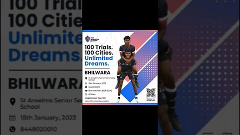 BBFS RESIDENTIAL ACADEMY Bhilwara Trials , 100 Trials. 100 Cities. Unlimited Dreams.