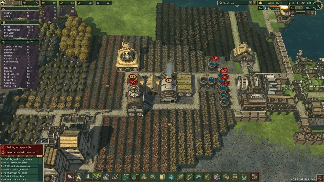 Spadderdock Farming - Population Recovery - Timberborn