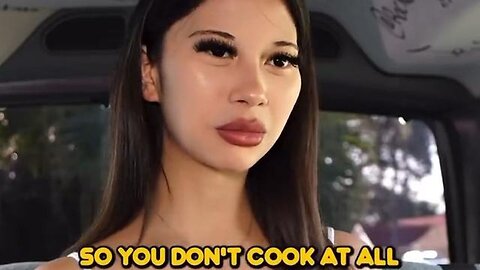 She says she does not cook. She does something else for a man...