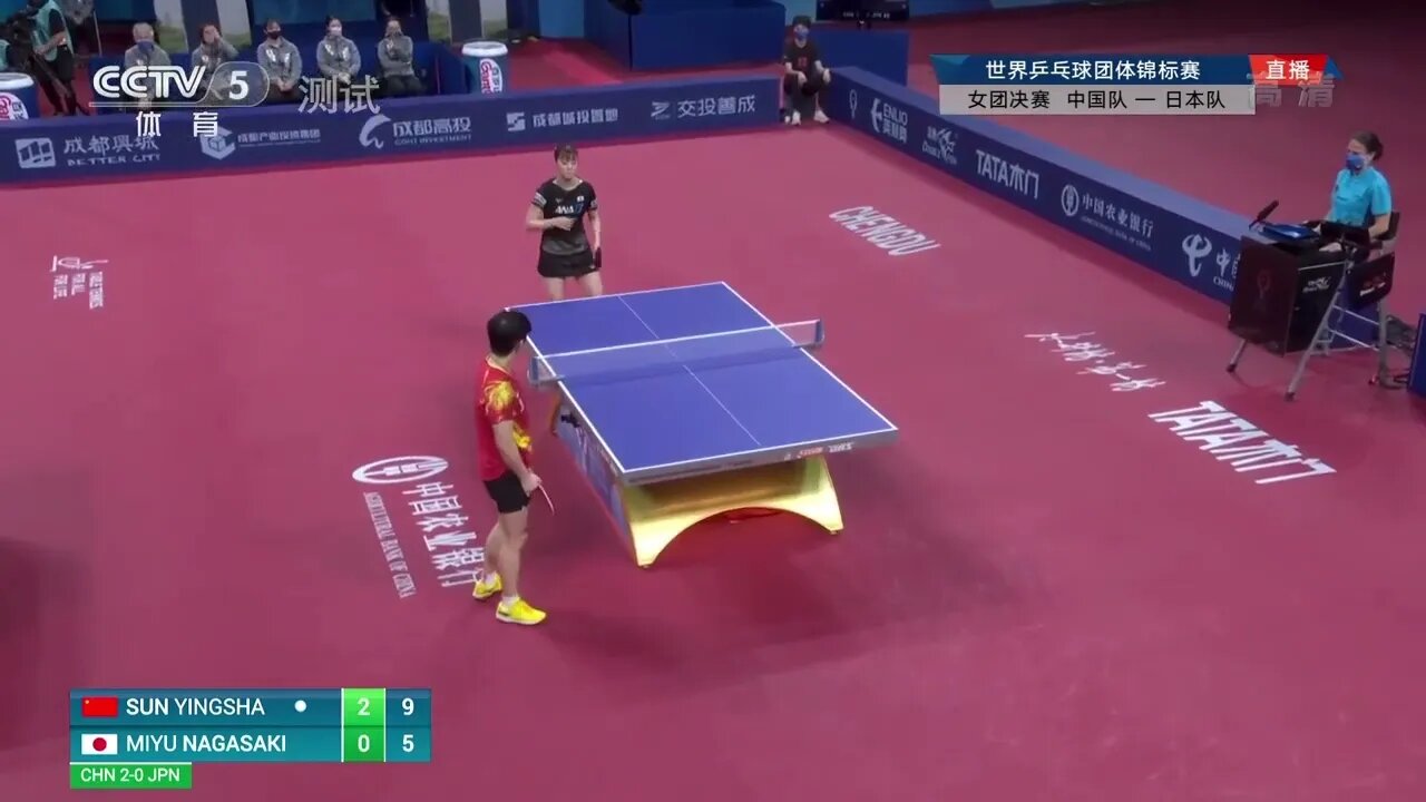 Sun Ying Sha vs Miyu Nagasaki Hightlight Wolrd Table Tennis Women Team Final 7