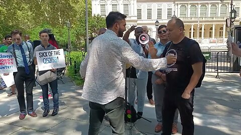 From the @thequeenslink Rally at City Hall Park. 9/6/23