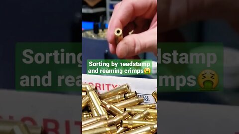 Sorting 223/5.56 Brass By Headstamps While Reaming Out The Military Crimped Primer Pockets