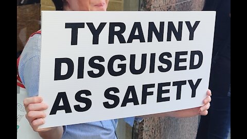 Protest against lockdowns, masks, vaccine mandates and passports - Toronto, ON - September 18, 2021