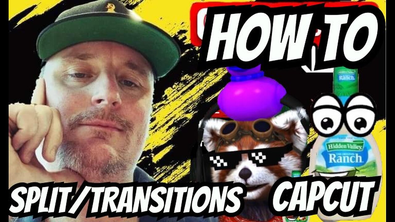 How to split and make transitions capcut