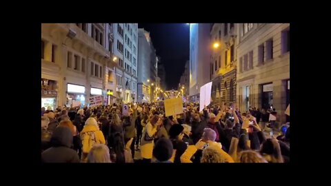 Barcelona, Spain - Citizens Rise In MASSIVE Protest Against Mandates