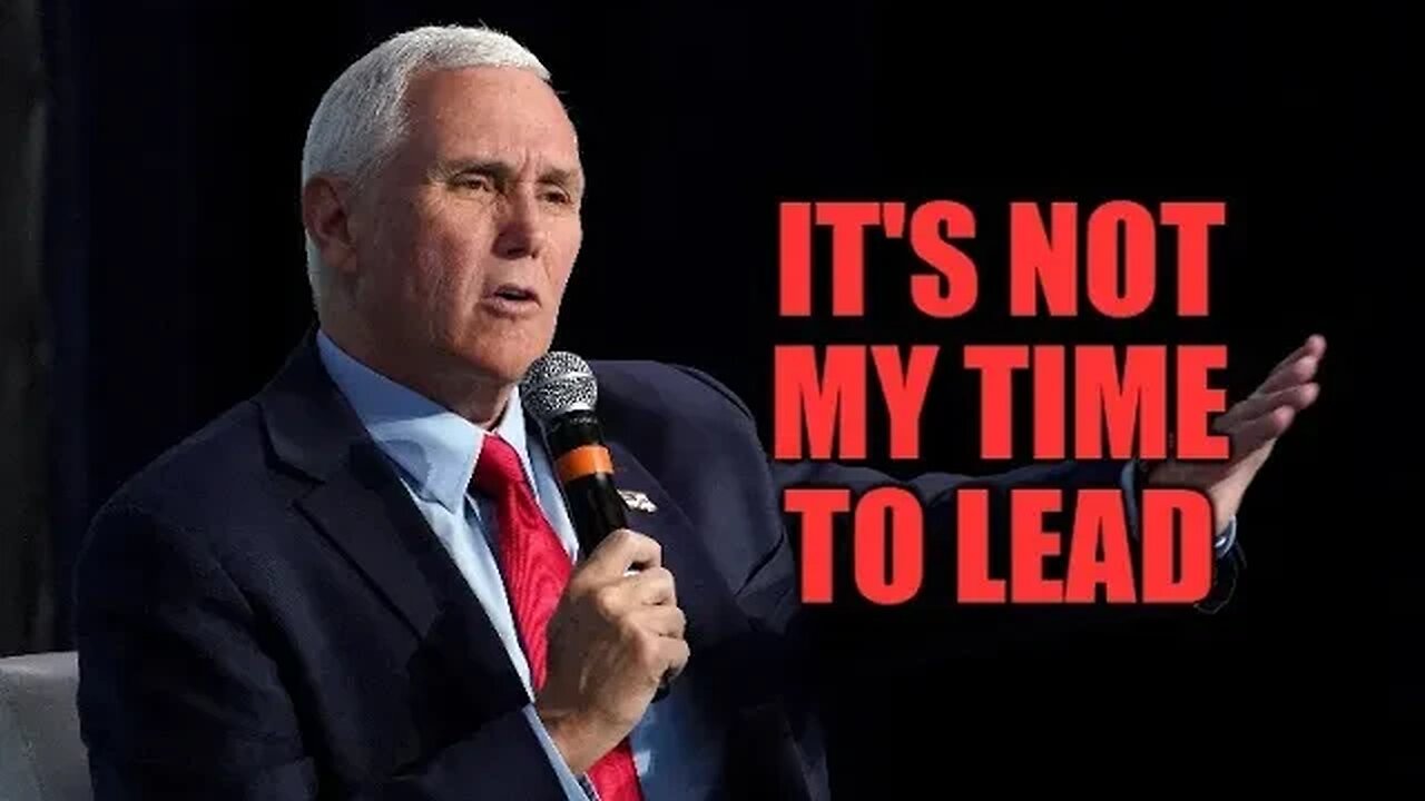 Mike Pence DROPS OUT of 2024 Race - "It's Not My Time To Lead"