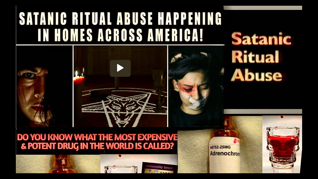 Satanic Ritual Abuse Survivor Story Child Trafficking Adrenochrome Bankers Cult USA Rigged Election