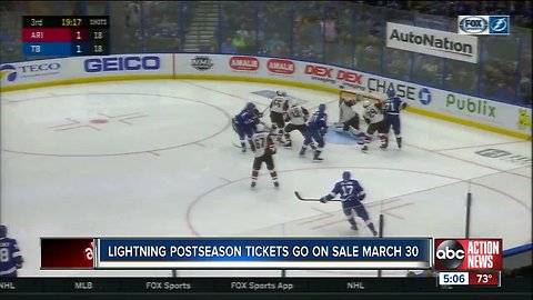 When and where to buy Lightning first round playoff tickets