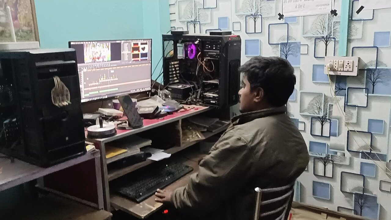 Bhaiya Sadi Ka Video Editing Kar Rahe hai