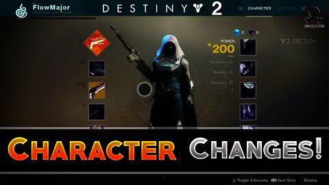 Destiny 2 - Character Screen Changes (Power Level, Weapon Slots, Armor Slots, Ghosts, Ships, & More)