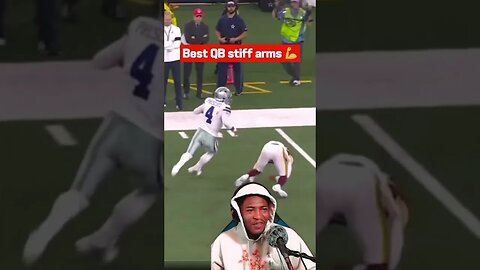 Which QB had the best stiff arm ? #football #shprts