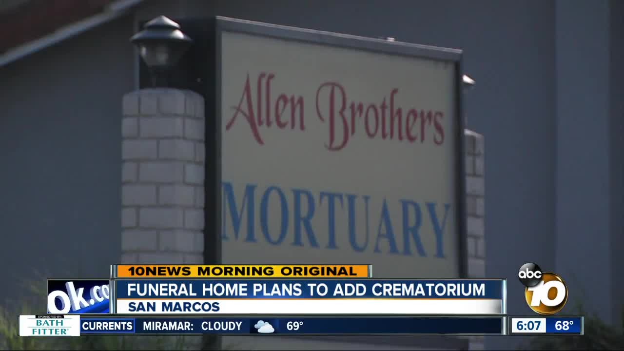 Funeral home looking to add crematorium in San Marcos