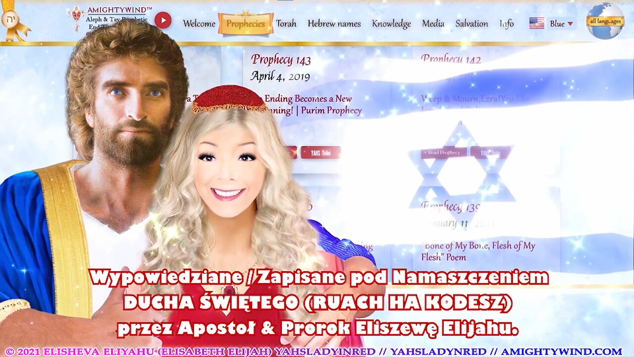 "Izraelu, JA miłuję cię! JA zganiam cię!" mówi BÓG JAHWEH - Proroctwo AmightyWind, Eliszewa Elijahu