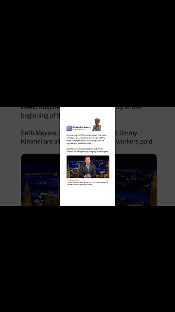 Jimmy Fallon Workers On Unpaid Leave