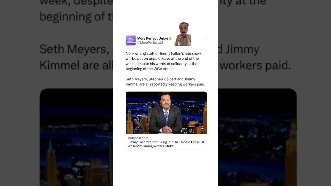 Jimmy Fallon Workers On Unpaid Leave