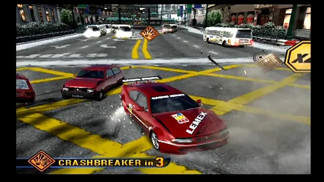 Burnout 3: Takedown Walkthrough! Crash Mode Part or Level 32! Snow Joke!