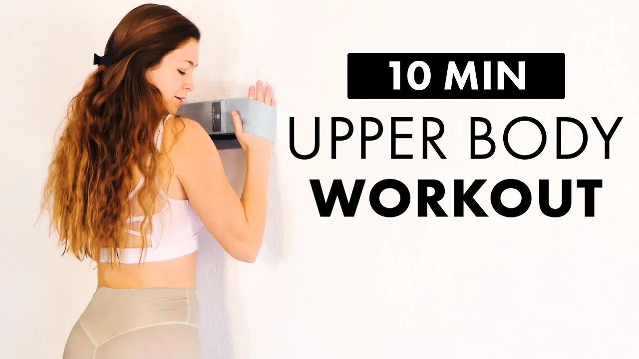 10 Minute FAST Upper Body Workout! No Gym, At Home Workout, Quick for Beginners w/ Michelle