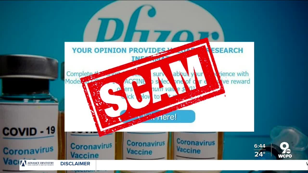 Better Business Bureau warns of vaccine survey scams