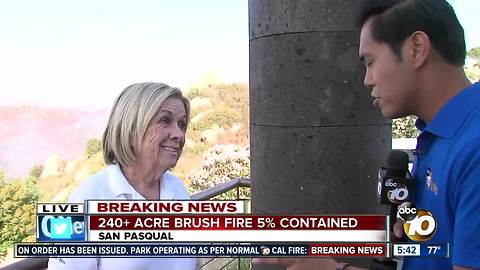 Fire zone residents wait to evacuate