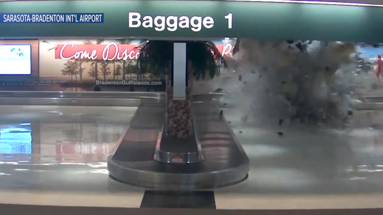 Video shows truck smash through wall at Sarasota-Bradenton airport