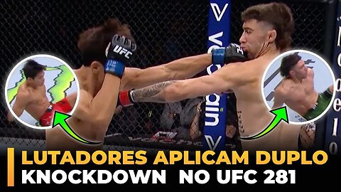 LUTADORES APLICAM KNOCKDOWN DUPLO NO UFC 281!