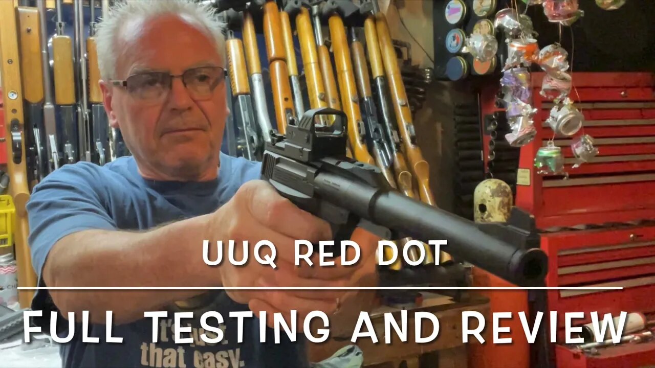 UUQ RHD-27 reflex red dot 2 moa shake awake & light sensor review & plinking on my Umarex buck mark