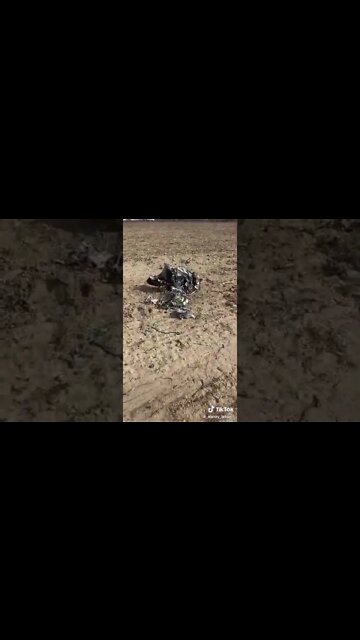 Downed Russian Cruise Missile wreckage