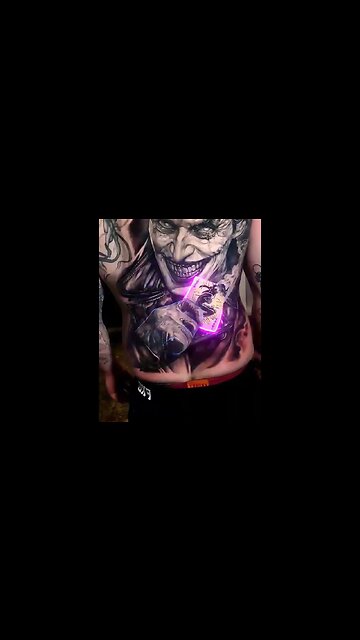 JOKER GLOWING TATTOO
