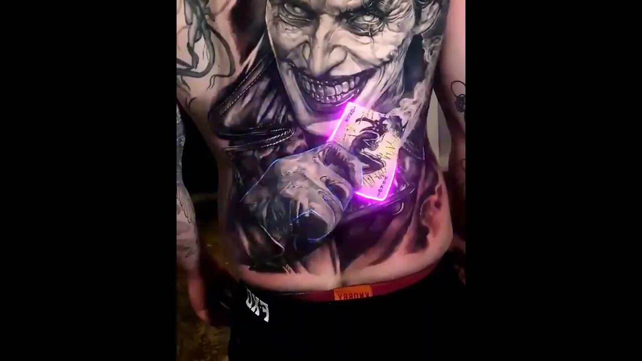 JOKER GLOWING TATTOO