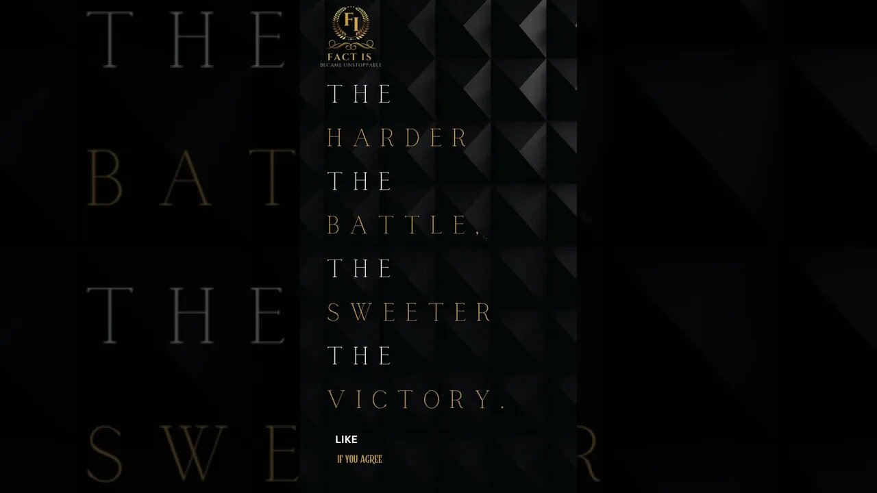 THE SWEETR THE VICTORY